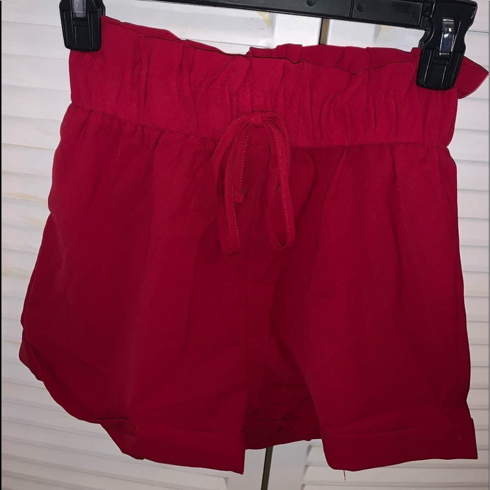 Brand New red SHEIN shorts.